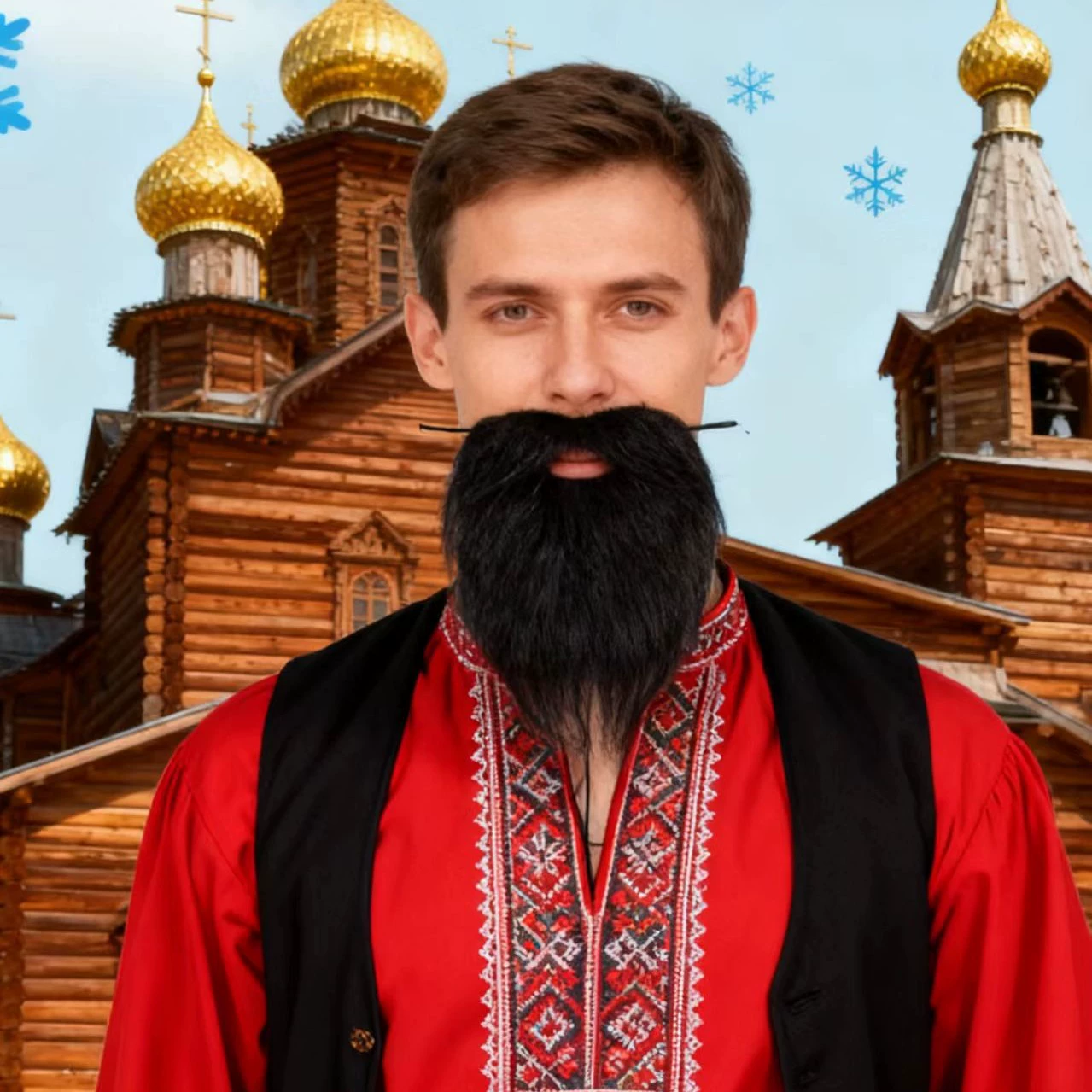 Изысканные костюмы на Хэллоуин и Рождество, карнавальные черно-белые костюмы с бородой, другие реквизиты для выступлений, борода