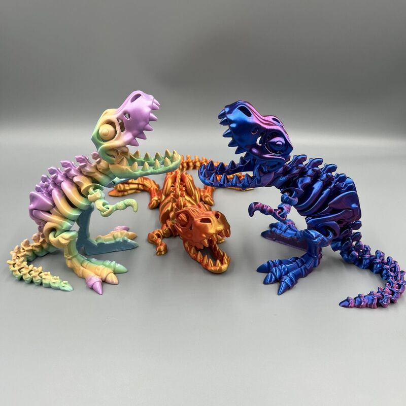 3D Printed Tyrannosaurus Dinosaur Ornament Skeleton Transforming Toy Gear Ball Figurine Gift Craft Trendy Figurine 3D Printed Tyrannosaurus Dinosaur Ornament Skeleton Transforming Toy Gear Ball Figurine Gift Craft Trendy Figurine