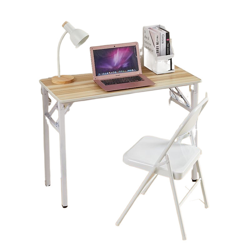 Mesa plegable simple mesa de comedor casera de alquiler de casa pequeña mesa de comedor mesa de computadora mesa de barra larga mesa de entrenamiento