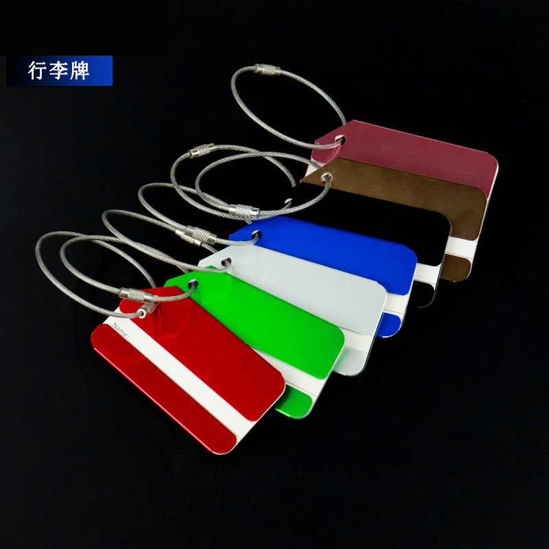 Aluminum Alloy Luggage Tag Metal Luggage Tag Luggage Luggage Check-In Tag Aircraft Boarding Pass