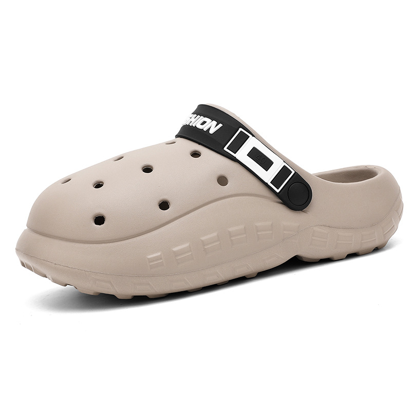 Pise en la mierda, zapatos con agujeros, estilo de explosión clásico de verano para mujer, moda, plataforma antideslizante, sandalias de playa resistentes al desgaste para parejas image 9