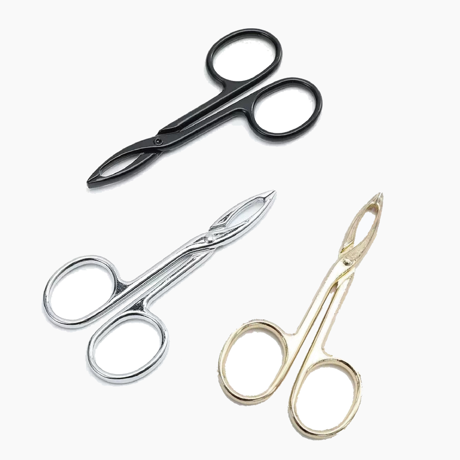 Stainless Steel High-Precision Thickened Unisex Hair Trimming Beard Plucking Eyebrow Trimming Clip Beauty Tool Eyebrow Tweezers