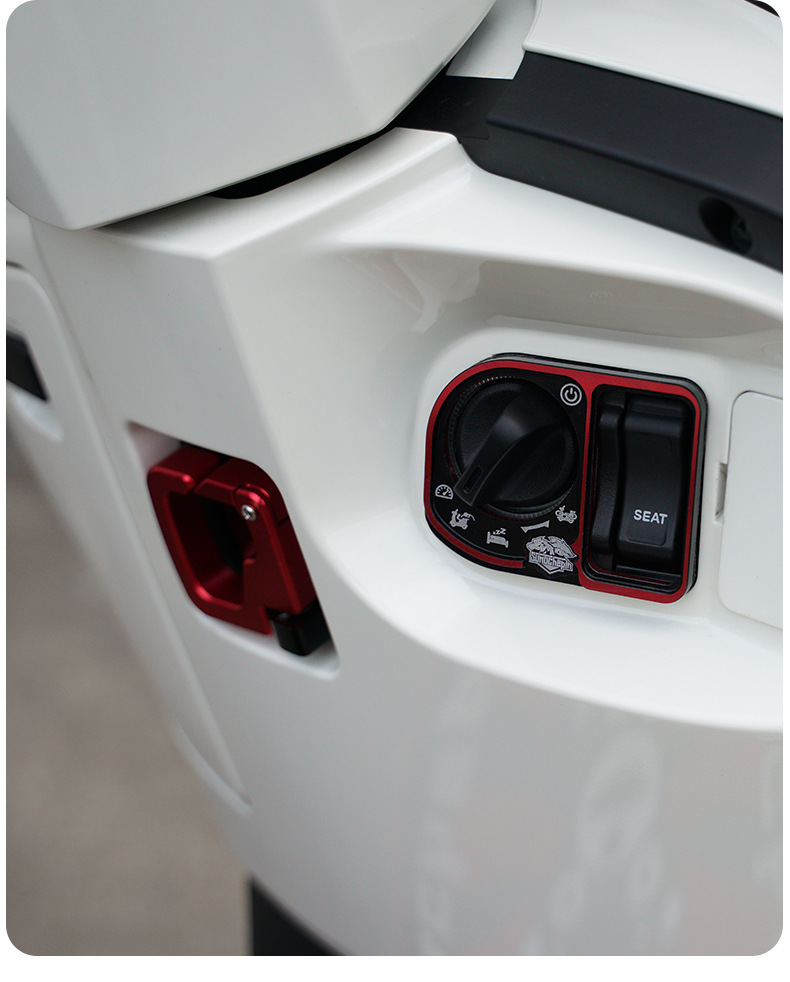 Suitable for Haojue motorcycle UHR150 NCR125 modified electric door lock cover NS125LA key switch cover decoration