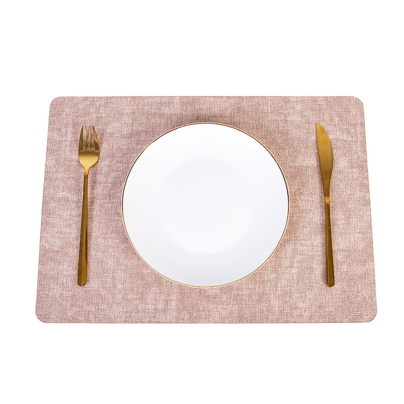 北欧insシンプルなテーブルマット革のテーブルマット両面アイデアpu洋食マットスポット卸売り防水断熱マット|undefined