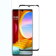 适用LG Velvet钢化膜 LG G9全屏保护膜 5G3D曲面边胶满版玻璃贴膜