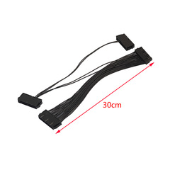 All-copper wire core 24Pin three power synchronous cord simultaneous start cord 30CM PC case 24Pin synchronous power supply