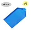 No. 5 blue button plate