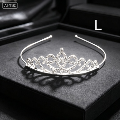 Diadema de Corona con Pedrería para Niñas de Aleación para Fiestas image 19