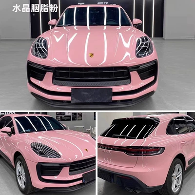 Auto Color Change Film Factory Wholesale High Gloss Crystal - pet-crystal-rouge-powder-double-layer-white-label-flawless-152m-17m