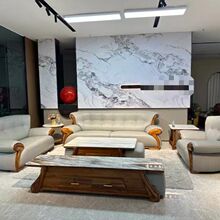 新款乌金木头层牛皮沙发新中式大小户型客厅实木真皮组合豪华家具