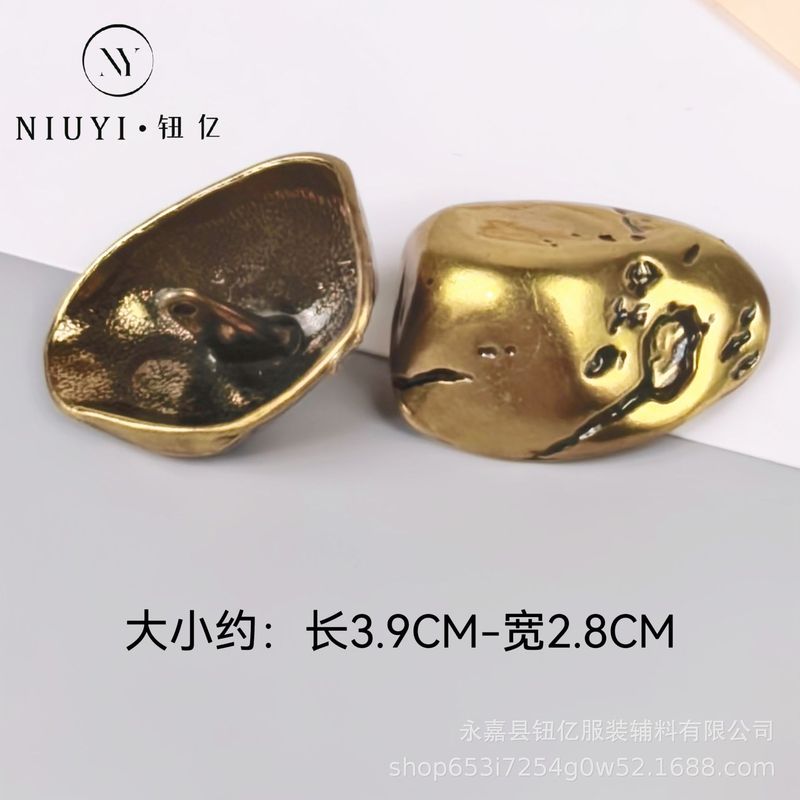 金属不規則な特殊形状ボタン金属ボタンコートウールコートカーディガンセーターボタンスーツコートボタン|undefined