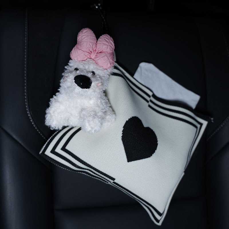 Biqi Bixing – Car tissue box/set Tissue Holder - love-version-pink-west-highland