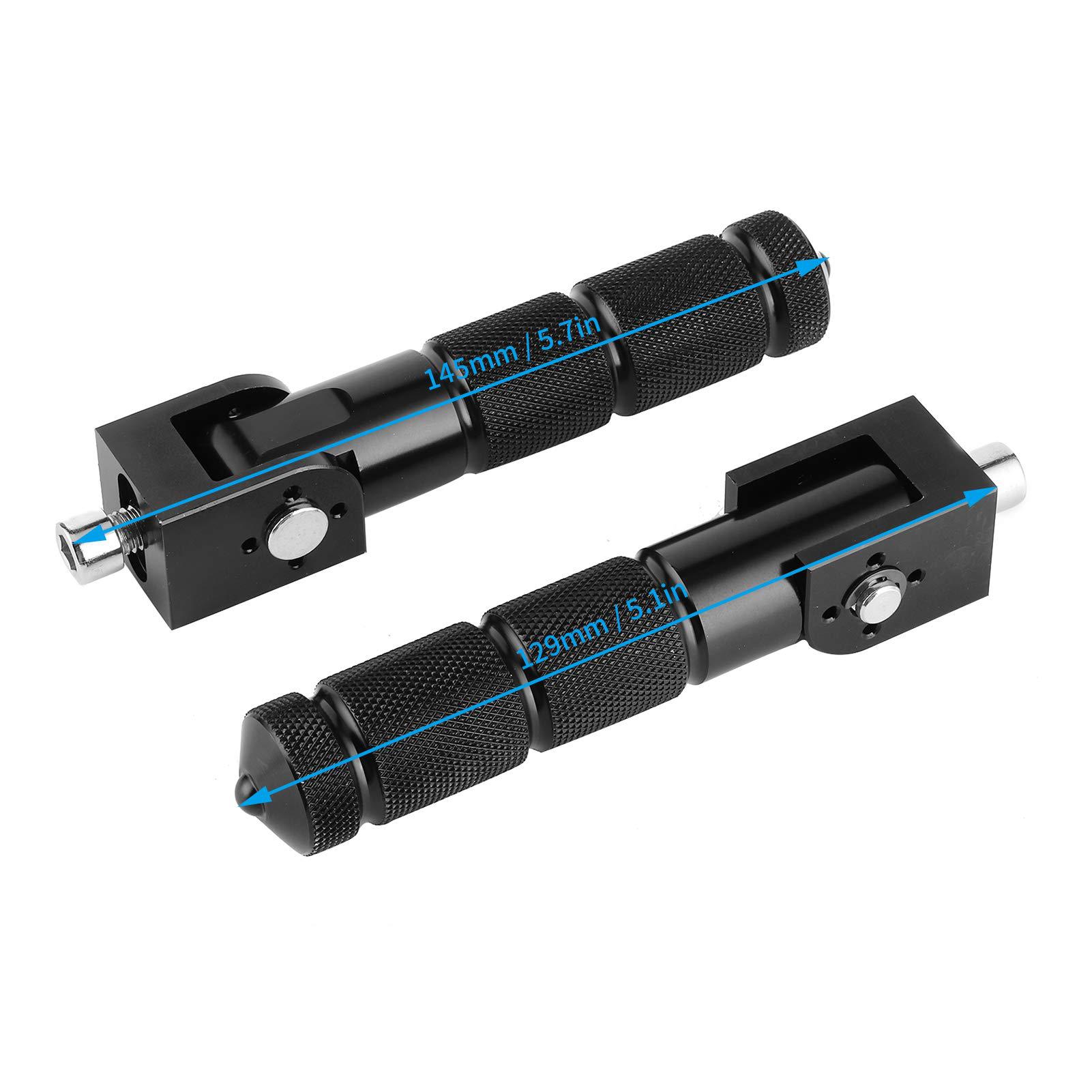 Cross-border exclusive supply of modified motorcycle, scooter, and electric vehicle accessories: aluminum alloy CNC mid-section folding footrests for front and rear