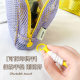 Cross-border tofu bag mini coin purse large capacity mesh cosmetic bag dopamine mesh cloth lady mouth red envelope color