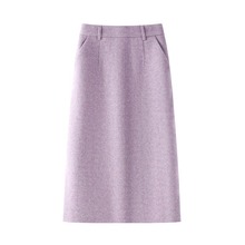 包臀半身裙女2025新款秋冬气质百搭修身设计感中长款直筒一步裙子