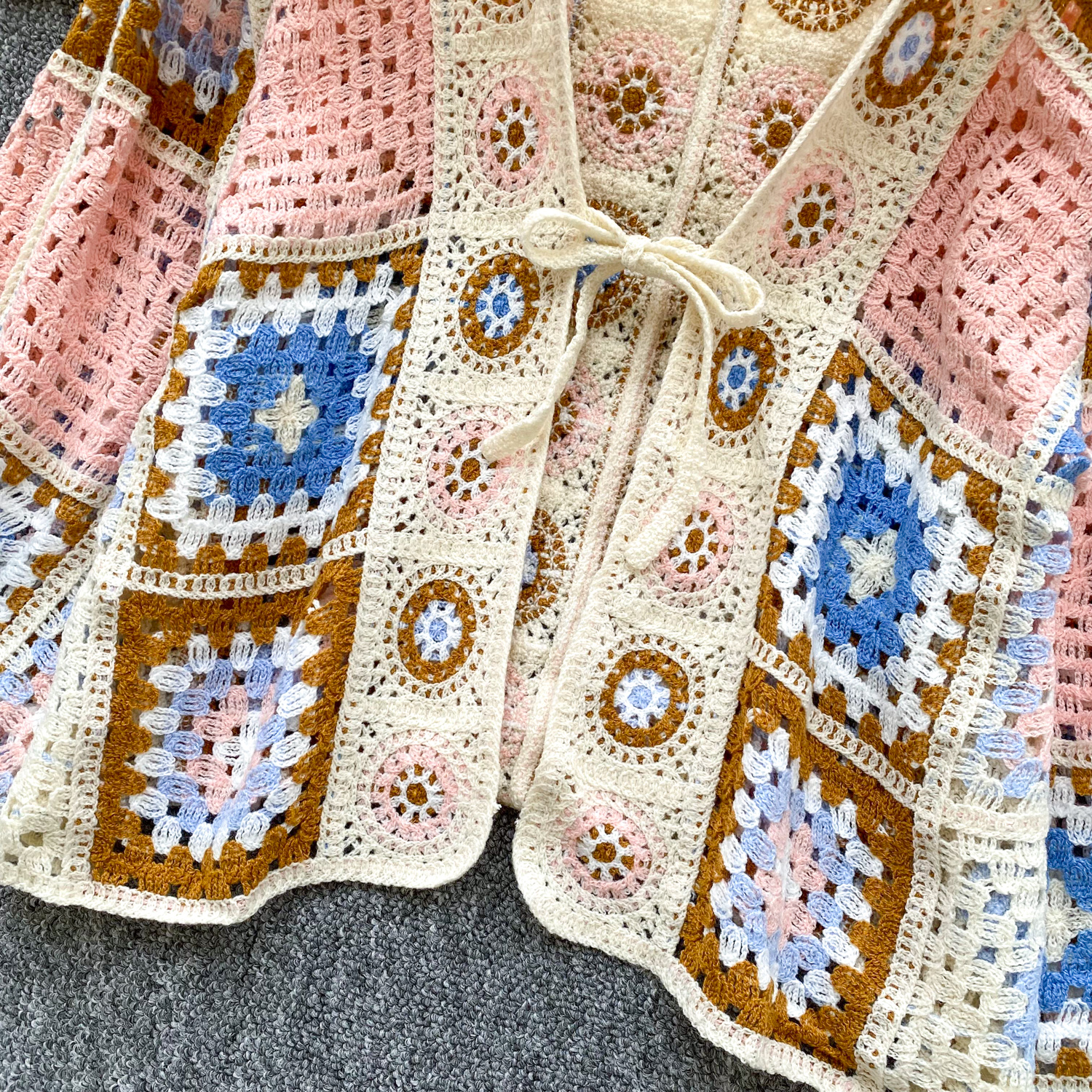 Boho Patterned Long Cardigan