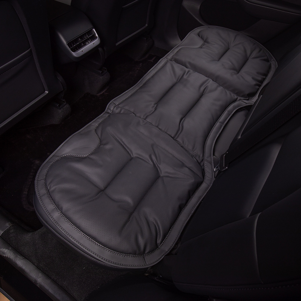 Universal – New Car Seat Cushion Seat cushion, seat cover - black-nappa-leatheranti-slip-breathable-rear-seat