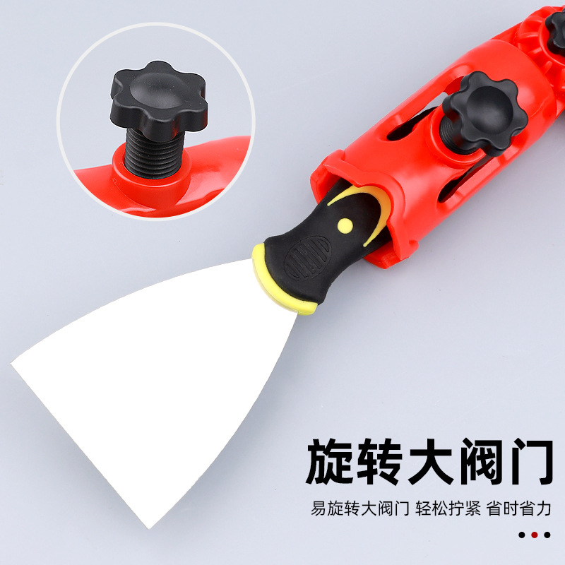 Abrazadera universal, adaptador de varilla de rodillo, cepillo de rodillo, cepillo de pintura, clip de extensión, herramienta de alargamiento de barra de pintura