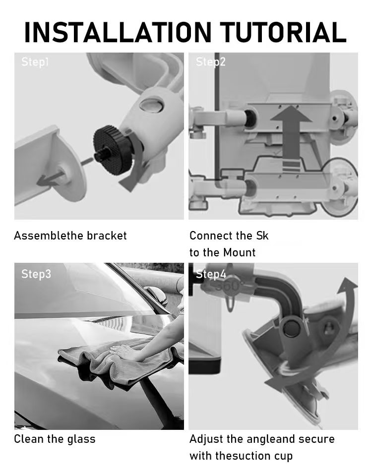 Amazon's Best-Selling Star Mini Suction Cup Mount Universal Car Sunroof Boat Portable Signal Holder Suitable for Mini