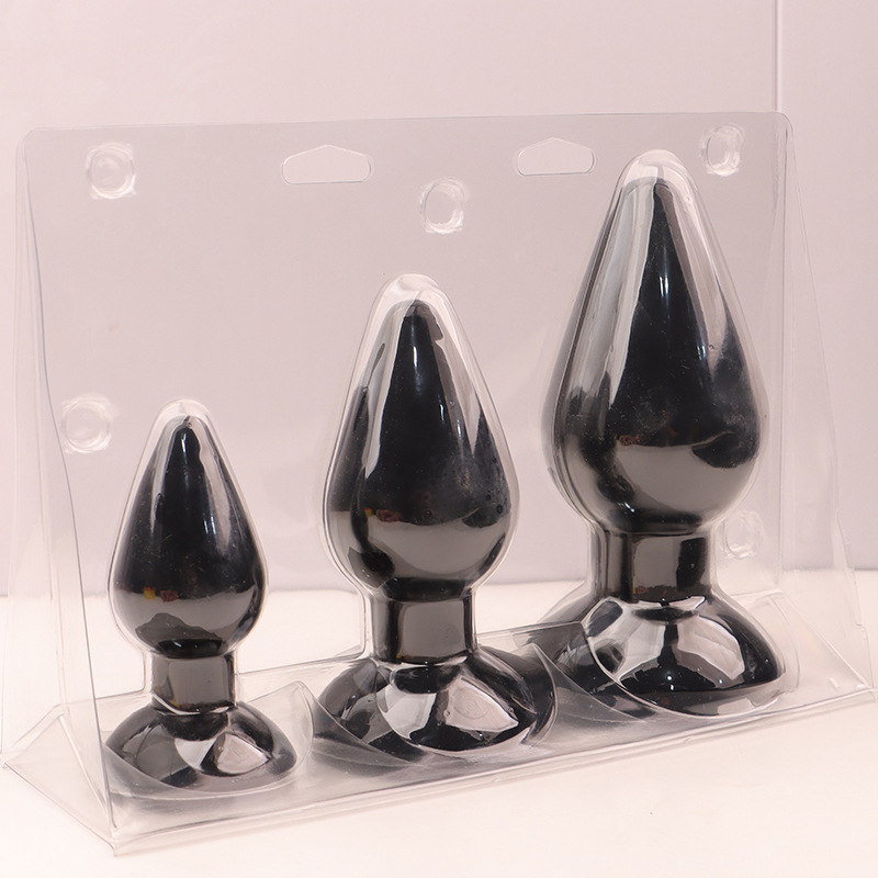 Giant Soft Anal Plug Set with Suction Cup, TPE Prostate Stimulator, 3 Sizes — detail image 9