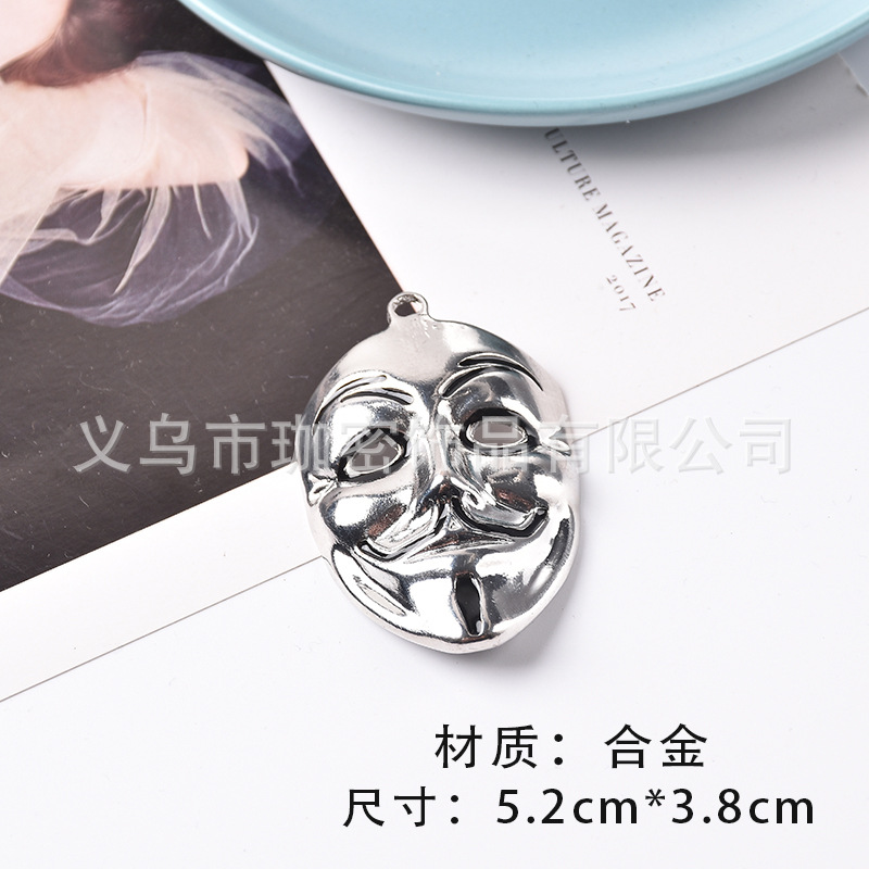 Collar de calle europeo y americano moda masculina hip hop estilo frío todo partido Internet celebridad aleación personalidad moda femenina ins suéter cadena colgante