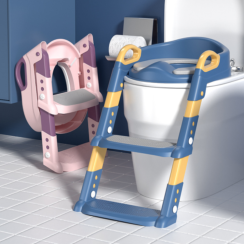 Children's Toilet Toilet Staircase Boys' Girls' Baby Ladder Rack Baby Toilet Ring Household Urination Stool