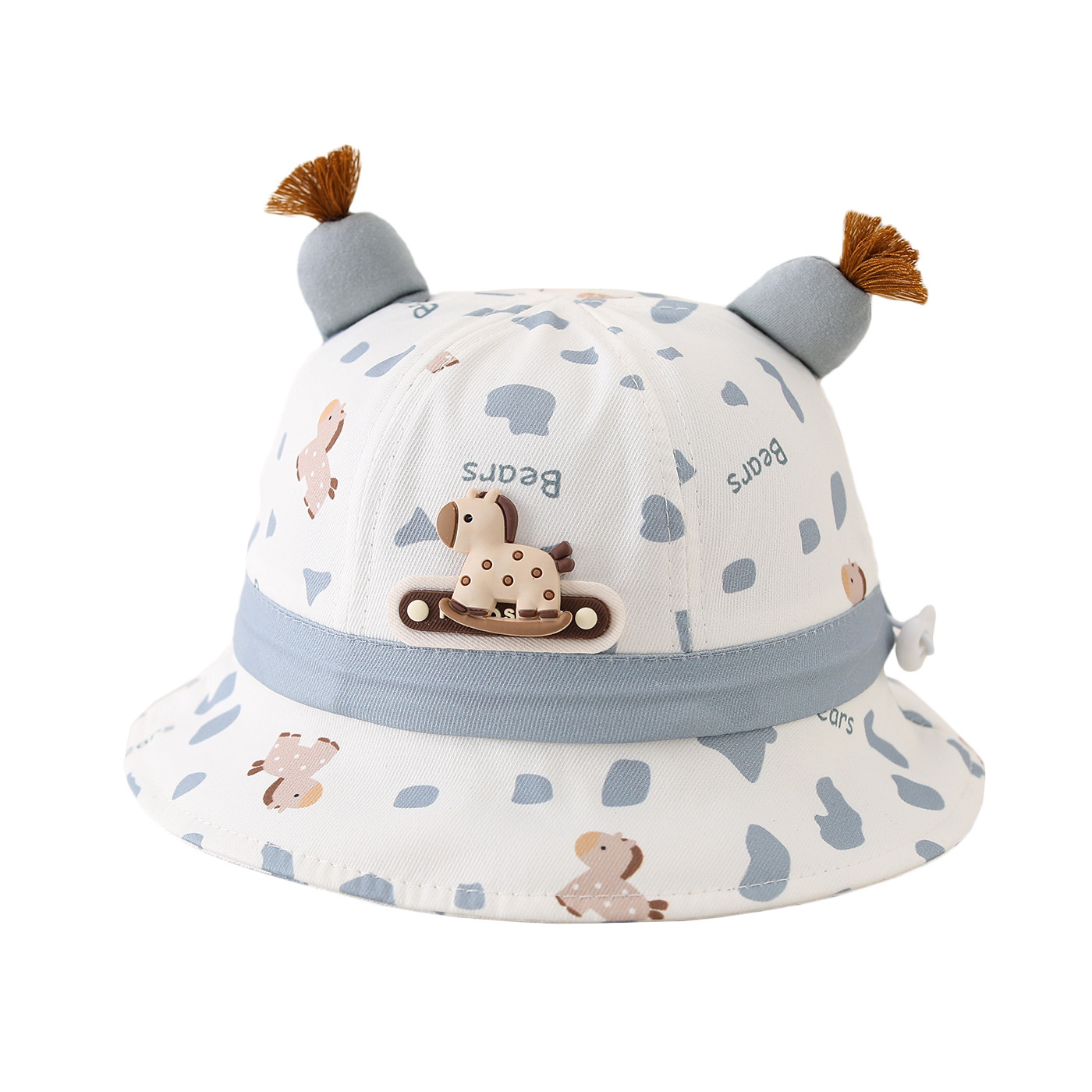 106059819@qq.com Nuovi cappelli primaverili per bambini e neonati, cappelli carini per bambine e bambini, cappello da sole a secchiello con pony, nuovo stile 2026, alla moda e antivento_voghion.com