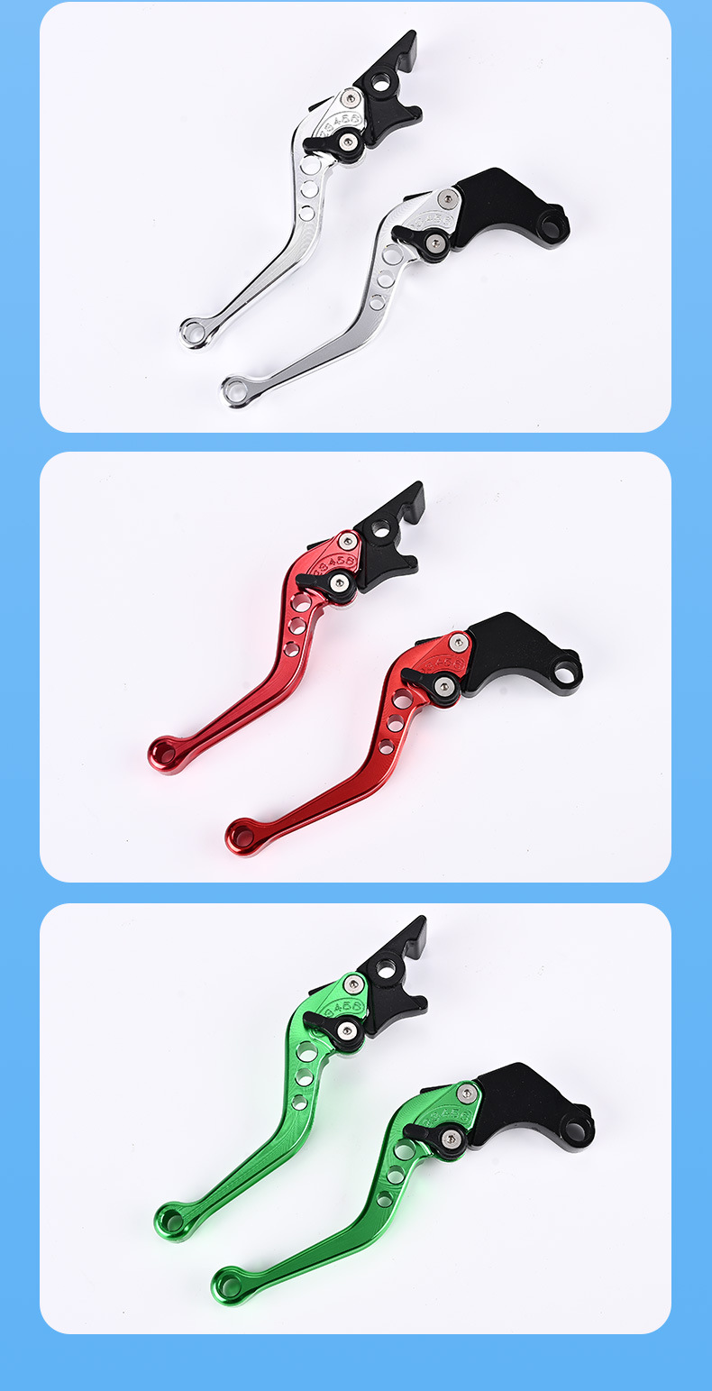 Cross-Border Aluminum Alloy Motorcycle Modified Brake Lever, Front Disc and Rear Drum Brake, Six-Speed Handle, Disc Brake, Qiaoge Accessories Customization