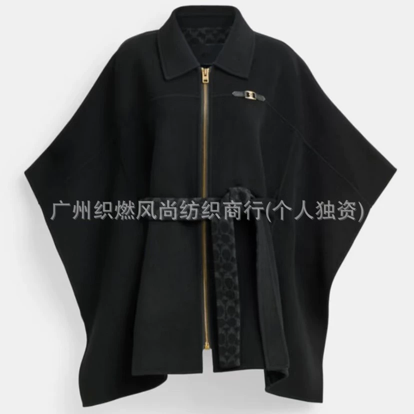 Cashmere trench coat, keep warm cloak, belt, wholesale