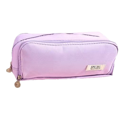 Bolsa de lápiz multicapa japonesa y coreana pequeña caja de lápiz de estudiantes de secundaria y secundaria Oxford transfronteriza bolsa de lápiz de papelería creativa multifuncional