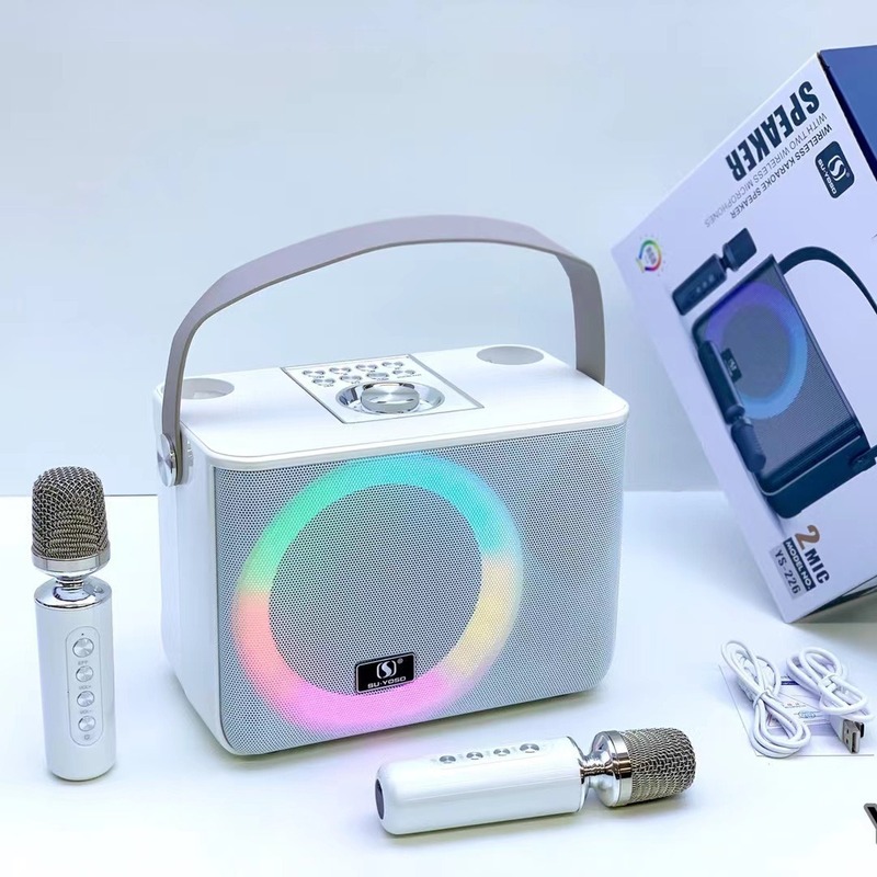 YS226 クロスボーダー ワイヤレス Bluetooth スピーカー サブウーファー デュアルマイク カラオケスピーカー アウトドア ステレオ|undefined