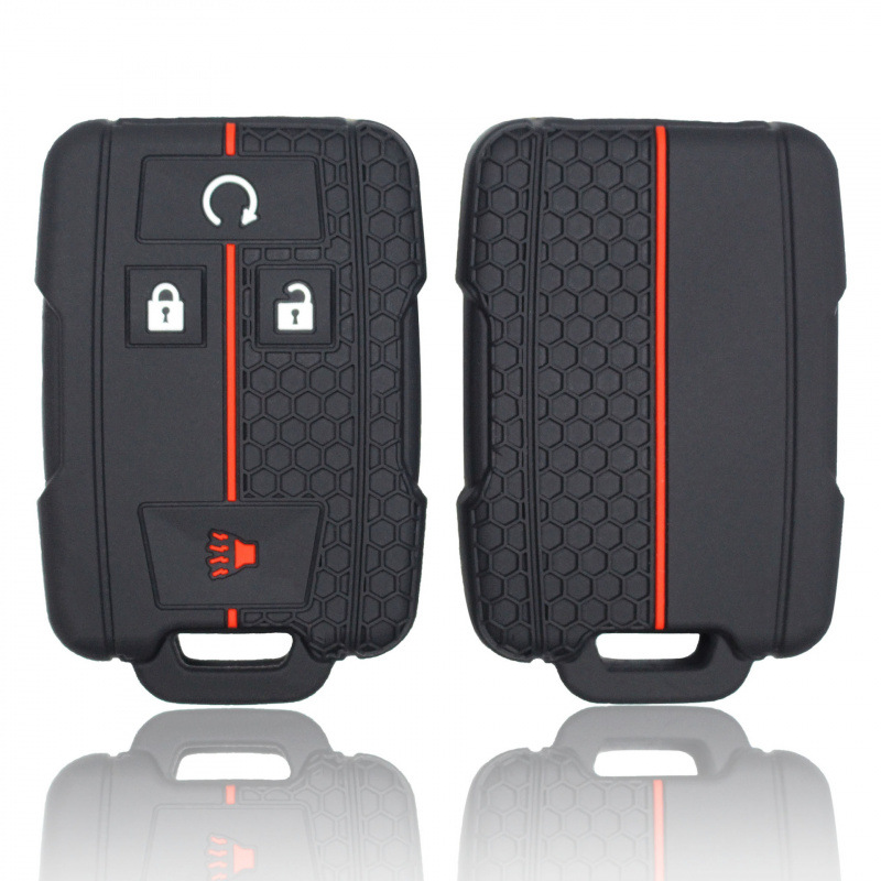 适用雪佛兰SUBURBAN萨博班钥匙套SILVERADO壳GMC进口汽车钥匙包扣