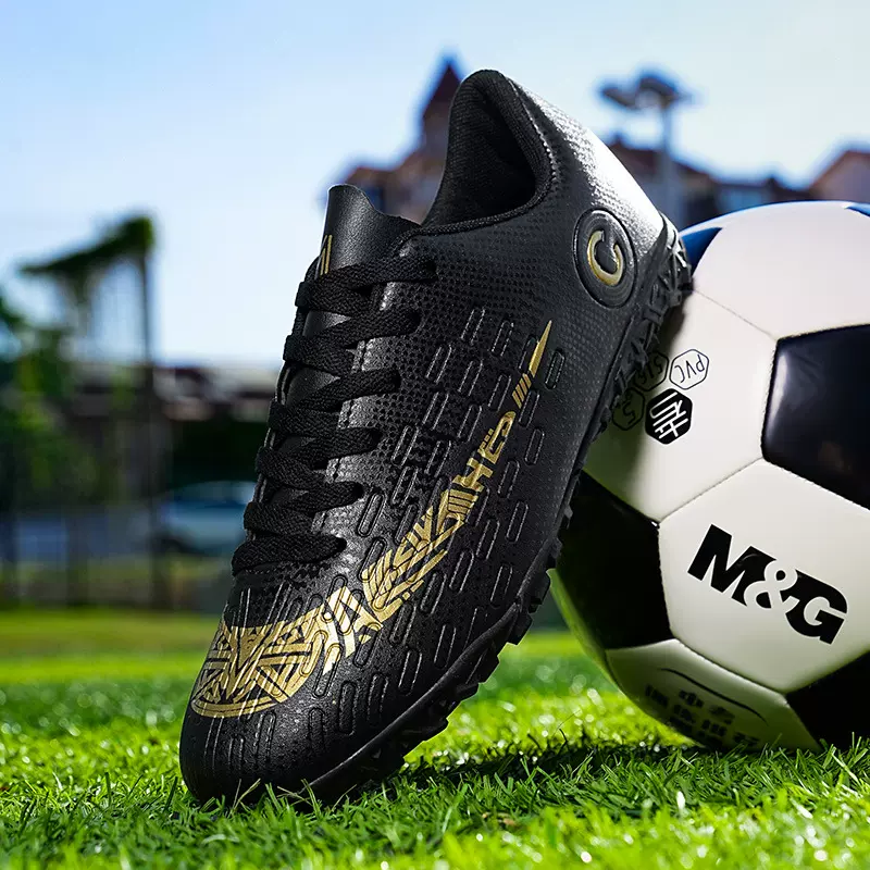 跨境大码足球鞋tf碎钉2024款男女大童青少年学生长钉比赛训练球鞋