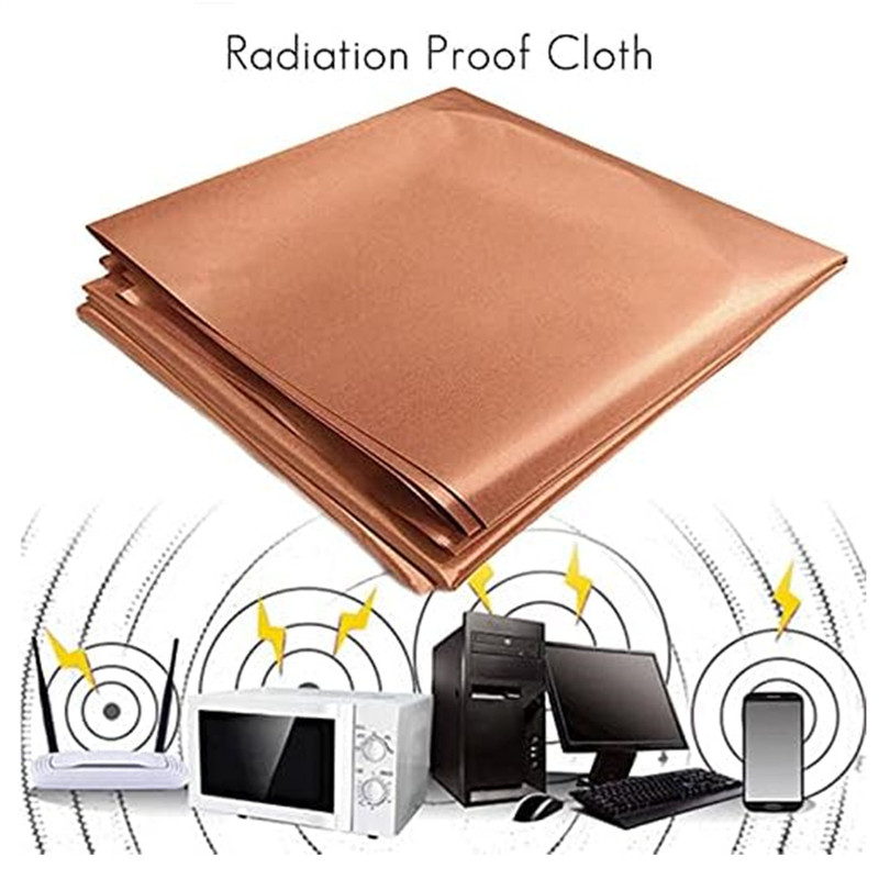 New 1 m golden copper cloth RFID anti-radiation signal shielding lining anti-GPS positioning anti-interference fabric factory New 1 m golden copper cloth RFID anti-radiation signal shielding lining anti-GPS positioning anti-interference fabric factory
