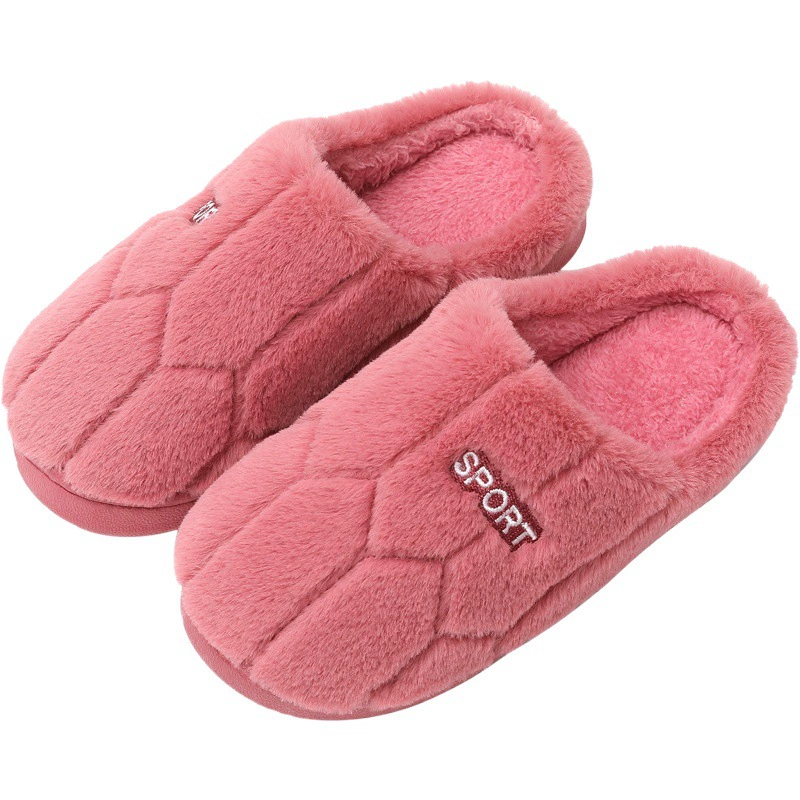 Хлопковые тапочки, мужские домашние туфли на толстой подошве, осенне-зимние Нескользящие теплые лунные туфли, домашние шерстяные тапочки, женские зимние