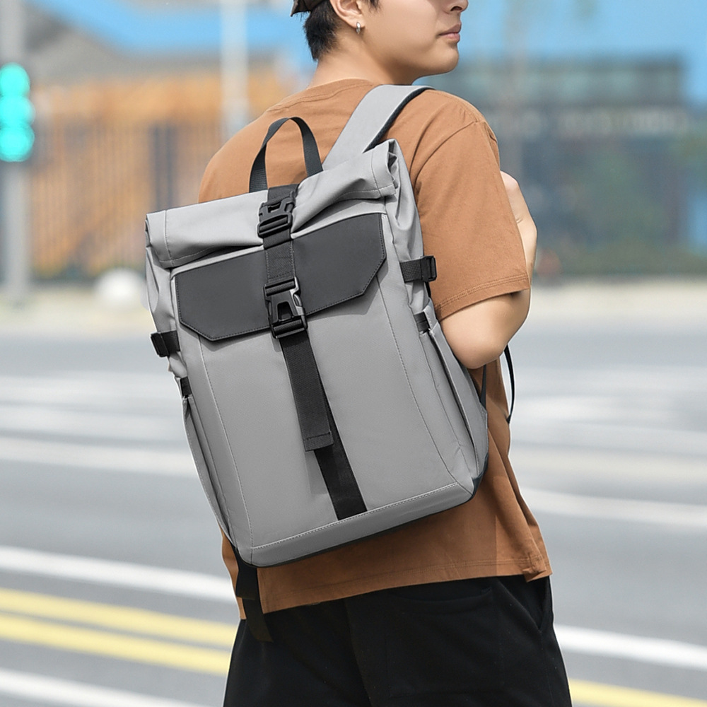 크로스보더 대용량 백팩 2025 신형 트렌드 캐주얼 책가방 여행가방 남성용