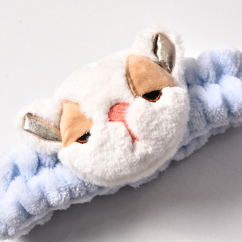 Cute, cute, squinting, big-faced puppy headband for girls, fashionable forest creative headband, plush doll headband