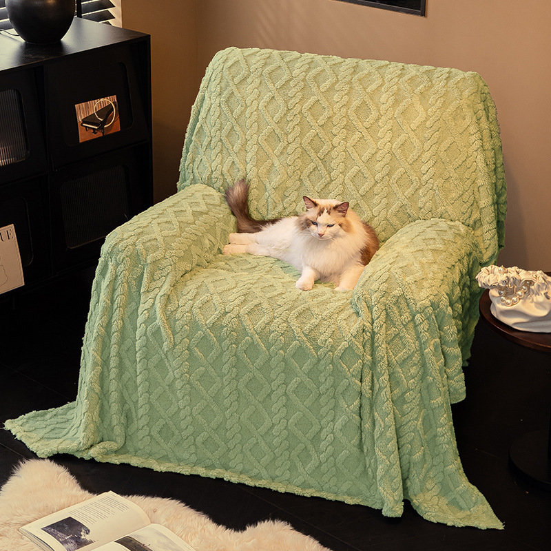 Cápula espacial de peluche Chihua sofá cubierta de sofá cubierta de cubierta única cubierta de cojín antideslizante toalla de sofá