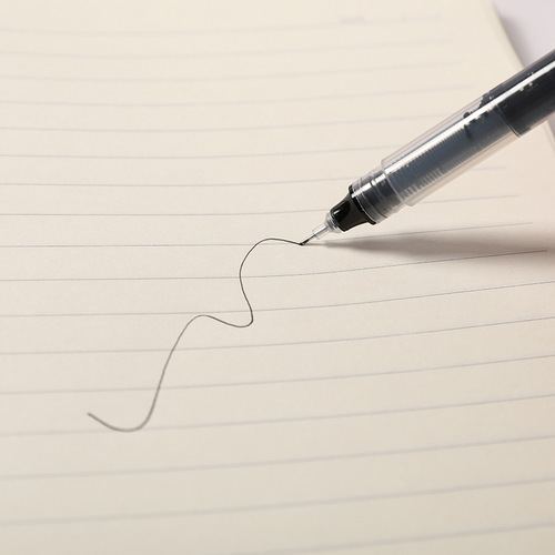 Straight liquid ball pen 0.5mm gel pen for students carbon pen water-based straight liquid pen signature pen