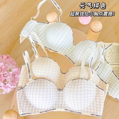 跨境内衣女小胸聚拢显大平胸收副乳防下垂透气文胸格雷美背无痕