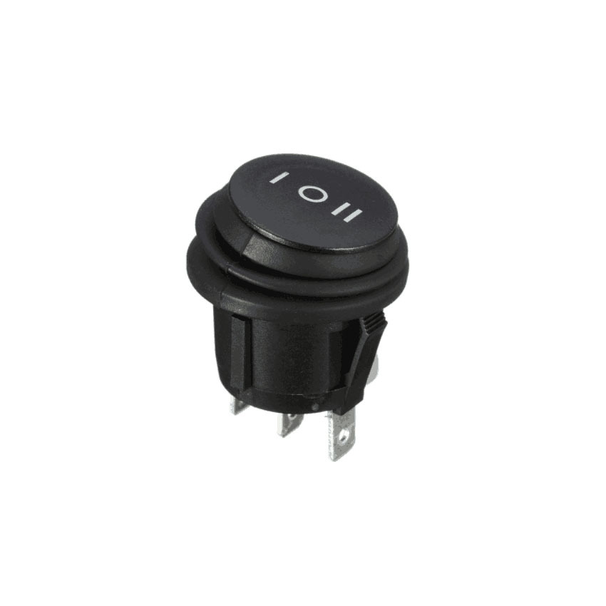 施霸电器供应防水开关 KCD3-5圆形开关 开孔20mm 6A/13A电流可选