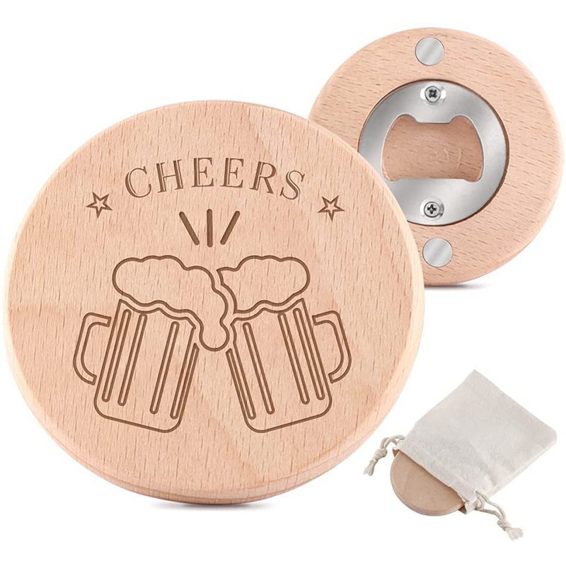 Abrebotellas de haya, herramientas de cocina de madera, abrebotellas de madera al por mayor, abrebotellas de madera personalizadas