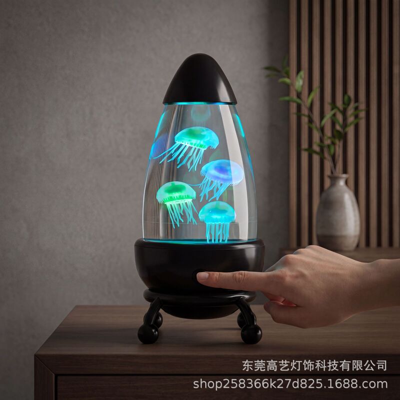 Jellyfish Lamp USB Powered Silent Night Light Creative Living Room Gift Decoration Led Jellyfish Table Lamp Geometric Shape Jellyfish Lamp USB Powered Silent Night Light Creative Living Room Gift Decoration Led Jellyfish Table Lamp Geometric Shape