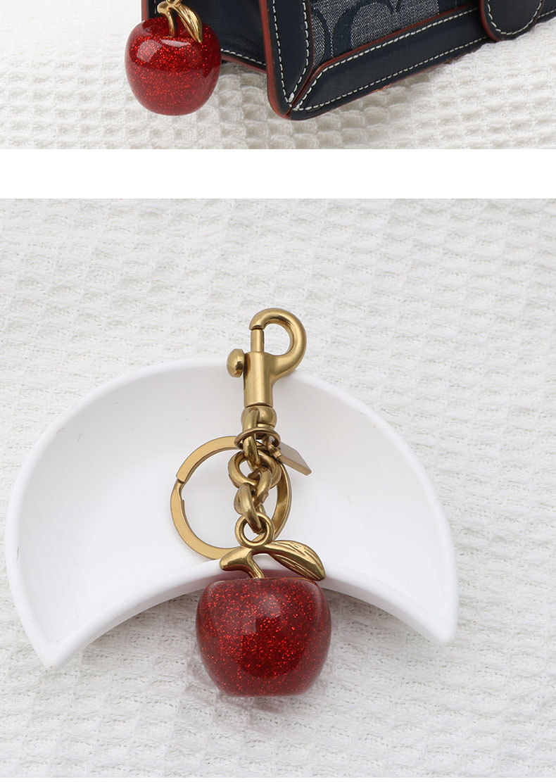56g Weight Bag Charms Bag Accessories Type 1 Piece Quantity Holiday, Daily Occasion Resin Material Fruit Pattern Simple Style Style 1 Piece Resin Fruit Bag Charms 2