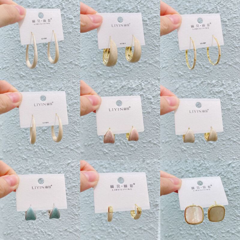 Liyin/Libeliying カラフルなオイルドリップシリーズ ニッチデザイン 高級感 おしゃれな雰囲気 イヤリング イヤリング|undefined