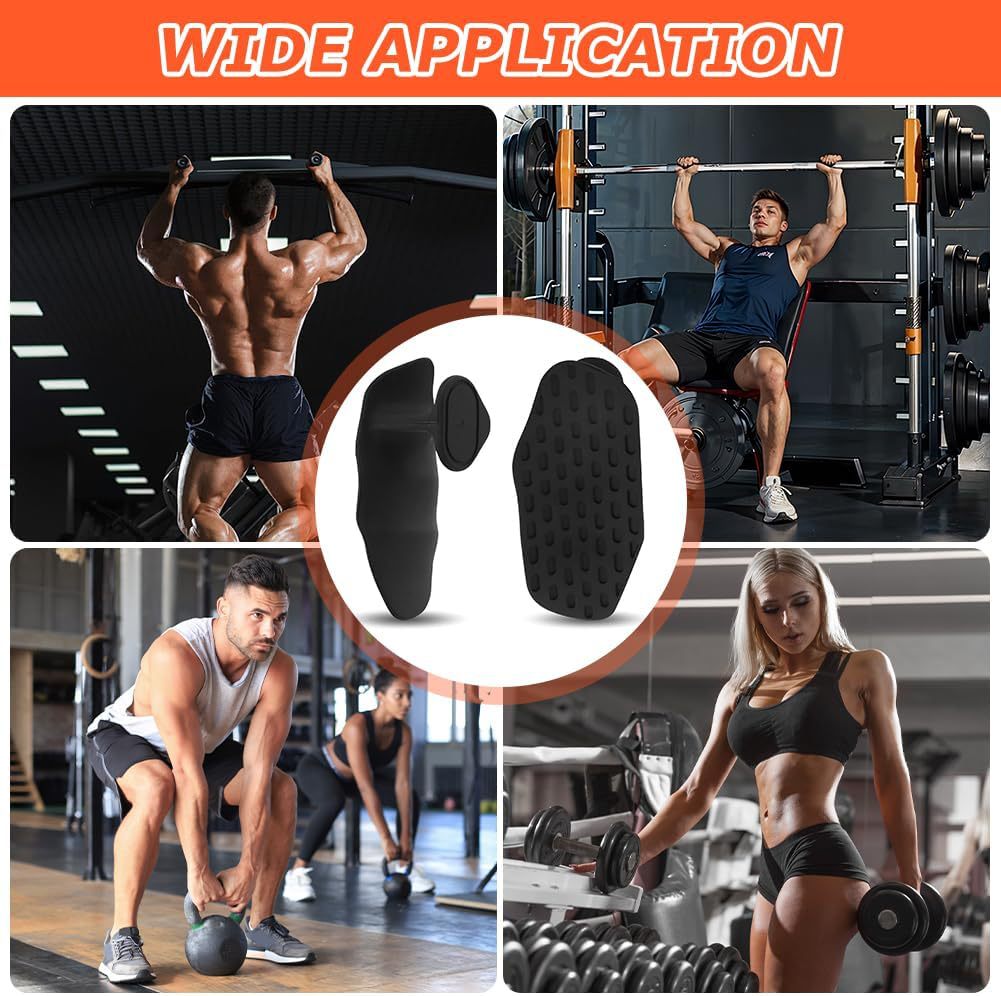 agarre de acondicionamiento de silicona entrenamiento de musculación muscular agarre de fuerza de entrenamiento protector de mano anti-capullo gimnasio entrenador de cabello