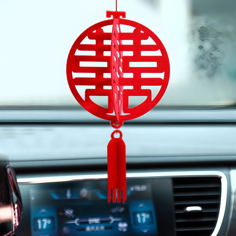 Decoración del automóvil de boda cabeza de dibujo de flores para conectar el automóvil de familia gran bola de cártamo matrimonio conjunto completo de diseño de automóviles de equipo al por mayor