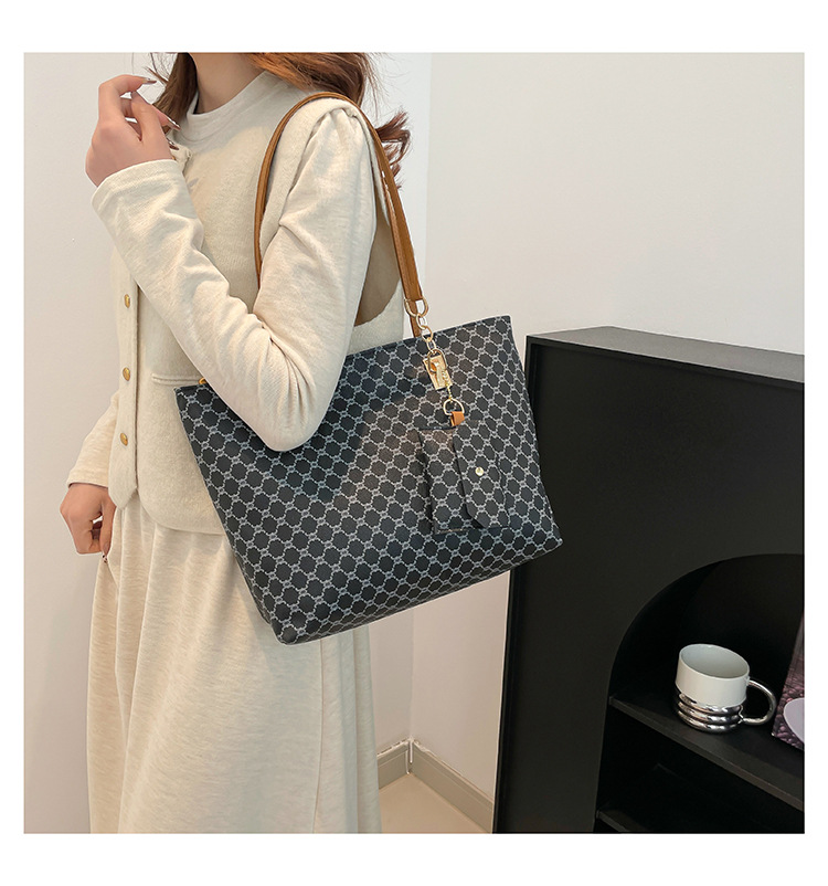 750g Weight Zipper Closure Type Double Shoulder Straps Strap Type Bag Sets Bags Type Daily Occasion PU Material Women's Backpack Backpack Geometric Pattern All Seasons Season Women's Gender Elegant, Basic Style Square Shape Women's PU Geometric Elegant Basic Square Zipper Bag Sets 12