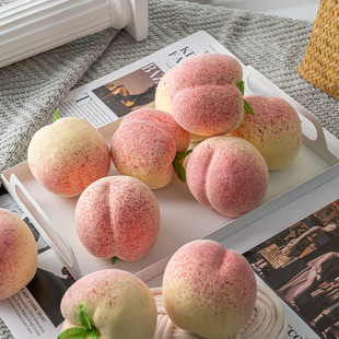 Simulation fruit Model Weighted fake Peach Peach Peach Peach window decoration decoration gourmet shooting props