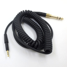 跨境专供适用于森海HD6DJ HD7 HD8 HD595 耳机音频线弹簧线